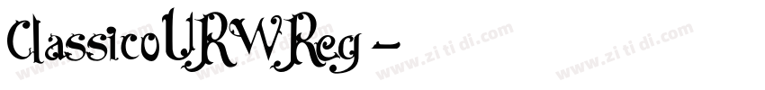ClassicoURW Reg字体转换